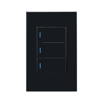Horizon Modern 3L1W Switch Black in Electrical & Lighting,Electrical Accessories,Switch & Plug Sockets
