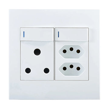 Horizon Modern Single Socket+2 x Euro White - image 01