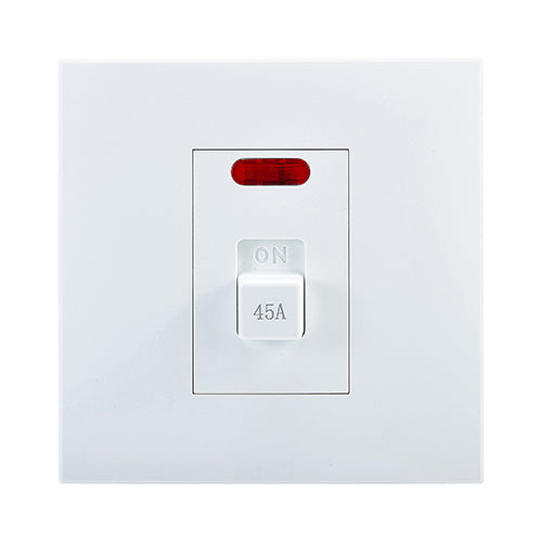 Horizon Modern 45A DP ISO with P/Light White in Electrical & Lighting,Electrical Accessories,Switch & Plug Sockets