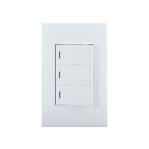 Horizon Modern 3L2W Switch White in Electrical & Lighting,Electrical Accessories,Switch & Plug Sockets