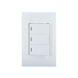 Horizon Modern 3L2W Switch White in Electrical & Lighting,Electrical Accessories,Switch & Plug Sockets