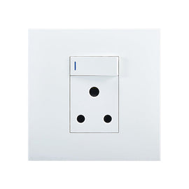 Horizon Modern Single Socket 16A White 4x4 in Electrical & Lighting,Electrical Accessories,Switch & Plug Sockets