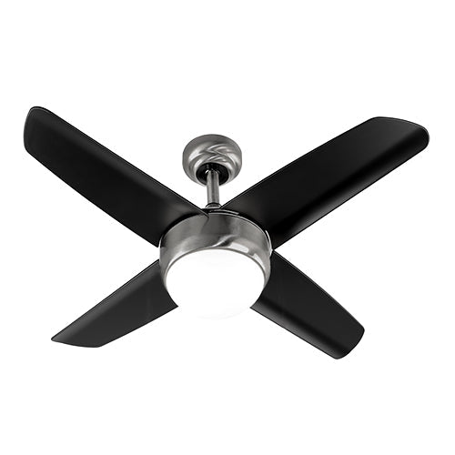 Radiant Rush Ceiling Fan 4 Blades Pull Switch Matt Black 50W AC in Electrical & Lighting,Lighting,Ceiling Fans