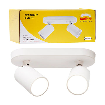 Radiant Spotlight 2LT Surface Mount Twist & Lock White - image 01