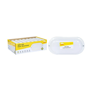 Radiant Oval Bulkhead LED 18w 1600lm 6500K (Sold in Pack of 8 only) - image 01