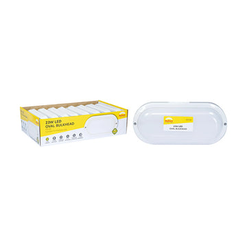 Radiant Oval Bulkhead LED 23w 1800lm 6500K (Sold in Pack of 8 only) - image 01