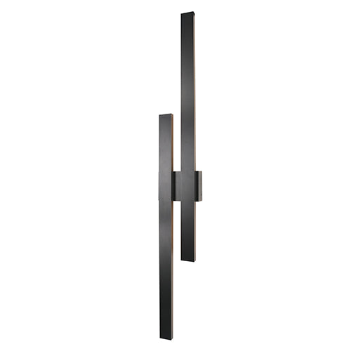 Strut Dual Outdoor Wall Light Black LED 48w