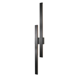 Strut Dual Outdoor Wall Light Black LED 48w