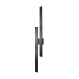 Strut Dual Outdoor Wall Light Black LED 48w - image 01