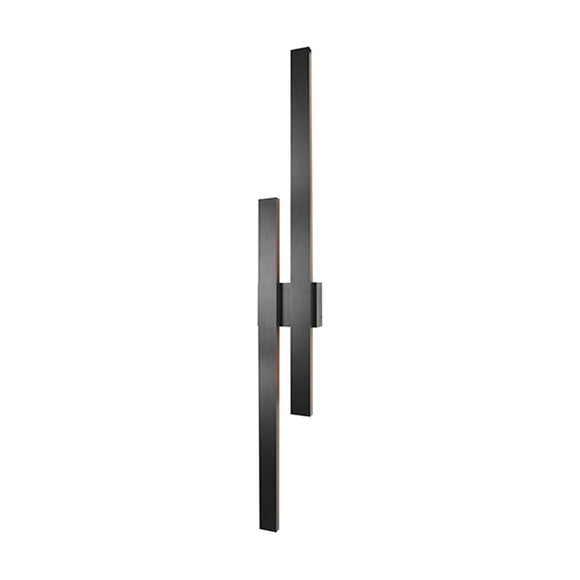 Strut Dual Outdoor Wall Light Black LED 48w - image 01