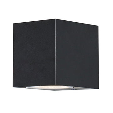 Radiant Bue Square Down Facing Outdoor Wall Light Black GU10 1x35W in Electrical & Lighting,Lighting,Exterior Lighting