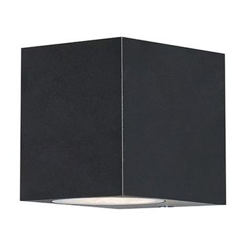 Radiant Bue Square Down Facing Outdoor Wall Light Black GU10 1x35W - image 01