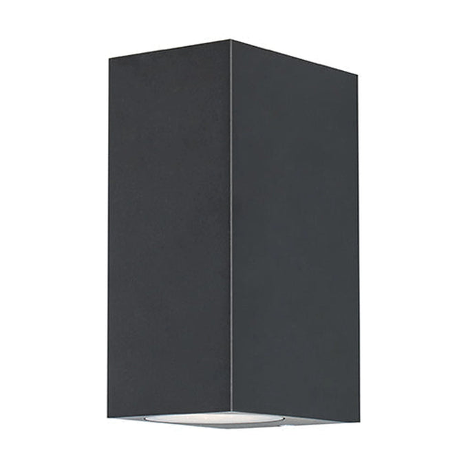 Radiant Bue Square Up & Down Outdoor Wall Light Black GU10 2x35W - image 01