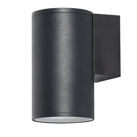 Radiant Bue Round Up & Down Outdoor Wall Light Black E27 1x60w in Electrical & Lighting,Lighting,Exterior Lighting