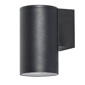 Radiant Bue Round Up & Down Outdoor Wall Light Black E27 1x60w in Electrical & Lighting,Lighting,Exterior Lighting