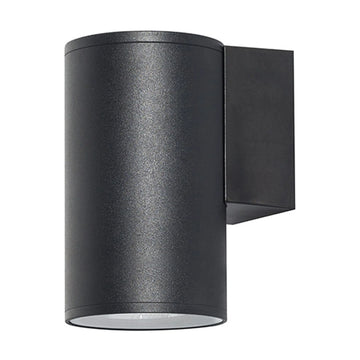Radiant Bue Round Up & Down Outdoor Wall Light Black E27 1x60w - image 01