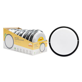 Radiant Round Bulkhead Black LED 20w 1800lm 6500K (Sold in Pack of 8)