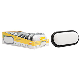 Radiant Oval Bulkhead Black LED 18w 1600lm 6500K (Sold in Pack of 8)
