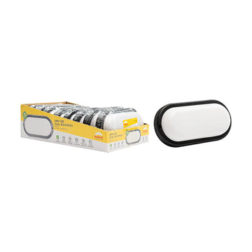 Radiant Oval Bulkhead Black LED 18w 1600lm 6500K (Sold in Pack of 8) - image 01