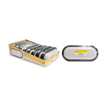 Radiant Oval Bulkhead Black LED 23w 1800lm 6500K (Sold in pack of 8) - image 01
