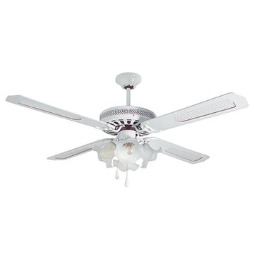 Radiant Rattan Ceiling Fan with Light White E27 4x60w in Electrical & Lighting,Lighting,Ceiling Fans