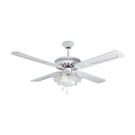 Radiant Rattan Ceiling Fan with Light White E27 4x60w - image 01