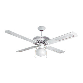 Radiant Rattan Ceiling Fan with Light White E27 1x60w in Electrical & Lighting,Lighting,Ceiling Fans