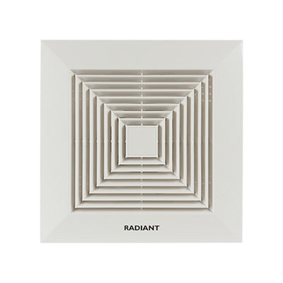 Radiant Extractor Fan Square Ceiling 270mm White 30W in Electrical & Lighting,Lighting,Extractor Fans