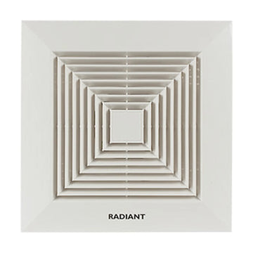 Radiant Extractor Fan Square Ceiling 270mm White 30W - image 01