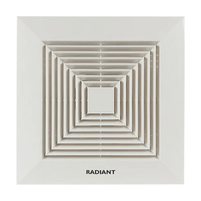Radiant Extractor Fan Square Ceiling 270mm White 30W - image 01