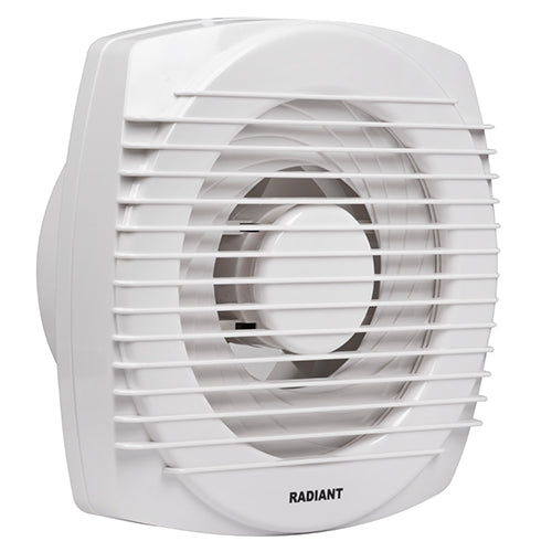 Radiant Extractor Fan Square Window Fan 250mm White 23W in Electrical & Lighting,Lighting,Extractor Fans