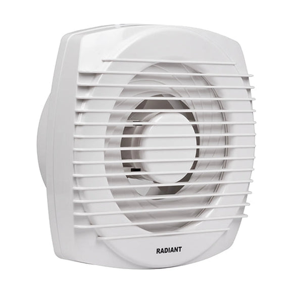 Radiant Extractor Fan Square Window Fan 250mm White 23W - image 01