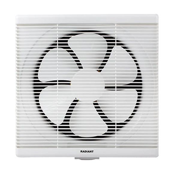 Radiant Extractor Fan Square Wall-Louvre Fan White 48W - image 01