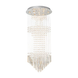 Eurolux Cascade Chandelier 10 Light Crystal Chrome GU10 in Electrical & Lighting, Interior Lighting, Lighting