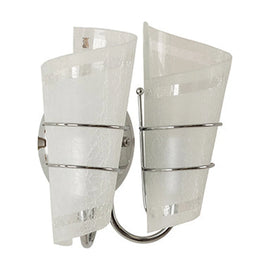 Radiant Wall Light Scroll Chrome E14 2x60w - image 01