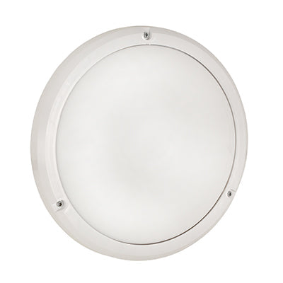 Radiant Bulkhead Eco White Opal E27 1x15W in Electrical & Lighting_Interior Lighting