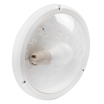 Radiant Bulkhead Eco White Clear E27 1x15W in Electrical & Lighting_Interior Lighting
