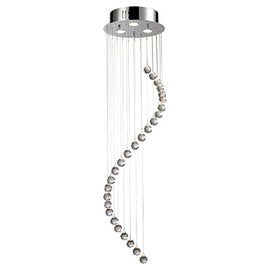 Radiant 3LT Mini Swirl Chandelier Crystal Chrome GU10 3x50W in Electrical & Lighting,Lighting,Interior Lighting