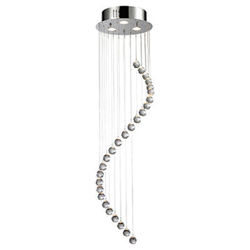 Radiant 3LT Mini Swirl Chandelier Crystal Chrome GU10 3x50W in Electrical & Lighting,Lighting,Interior Lighting