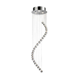 Radiant 3LT Mini Swirl Chandelier Crystal Chrome GU10 3x50W - image 01