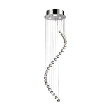 Radiant 3LT Mini Swirl Chandelier Crystal Chrome GU10 3x50W - image 01