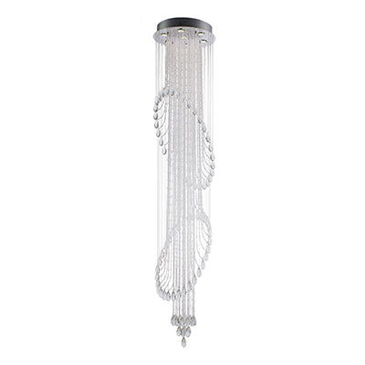 Radiant 7LT Ring Chandelier Crystal Chrome GU10 7x50W in Electrical & Lighting,Lighting,Interior Lighting