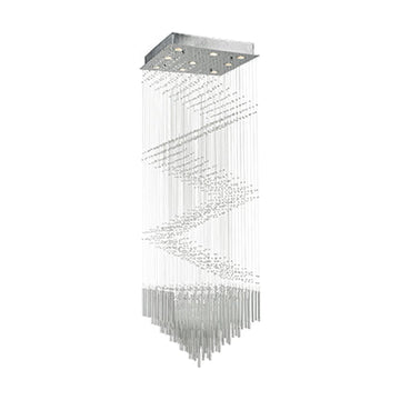Radiant 9LT Chandelier Crystal Chrome GU10 9x50W - image 01