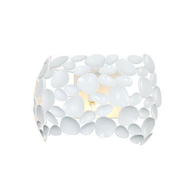 Radiant Wall Light Steel White E14 2x40w
