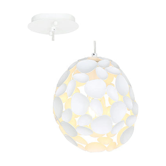 Radiant Pendant Metal 180mm White E27 1x60w - image 01