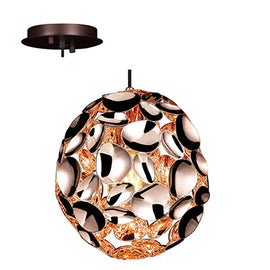 Radiant Pendant Metal 180mm Rose Gold E27 1x60w in Electrical & Lighting,Lighting,Interior Lighting