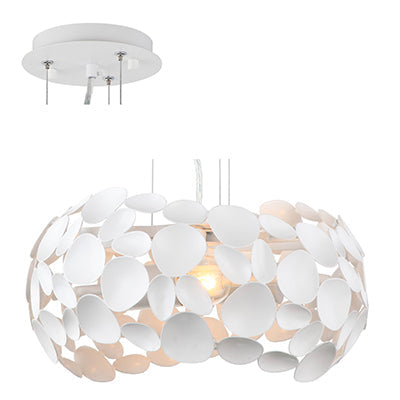 Radiant Pendant Metal 320mm White E27 2x60w in Electrical & Lighting,Lighting,Interior Lighting