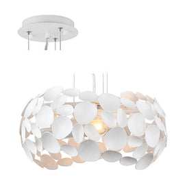 Radiant Pendant Metal 320mm White E27 2x60w - image 01