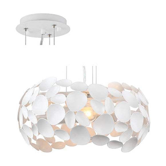 Radiant Pendant Metal 320mm White E27 2x60w - image 01