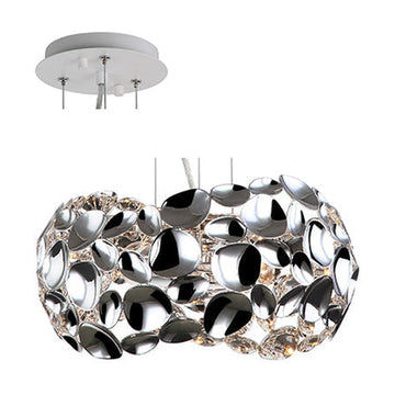 Radiant Pendant Metal 320mm Chrome E27 2x60w - image 01
